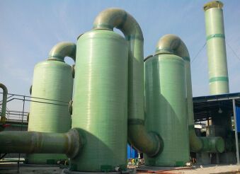 玻璃鋼脫硫塔在技術(shù)上的先進(jìn)性及施工的注意事項(xiàng) 玻璃鋼脫硫塔