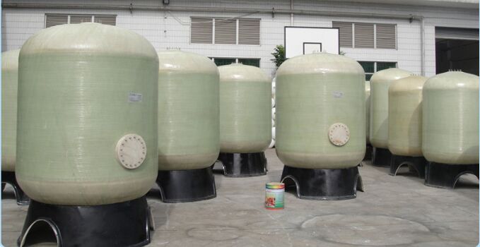成品水處理玻璃鋼樹(shù)脂罐準(zhǔn)備發(fā)貨
